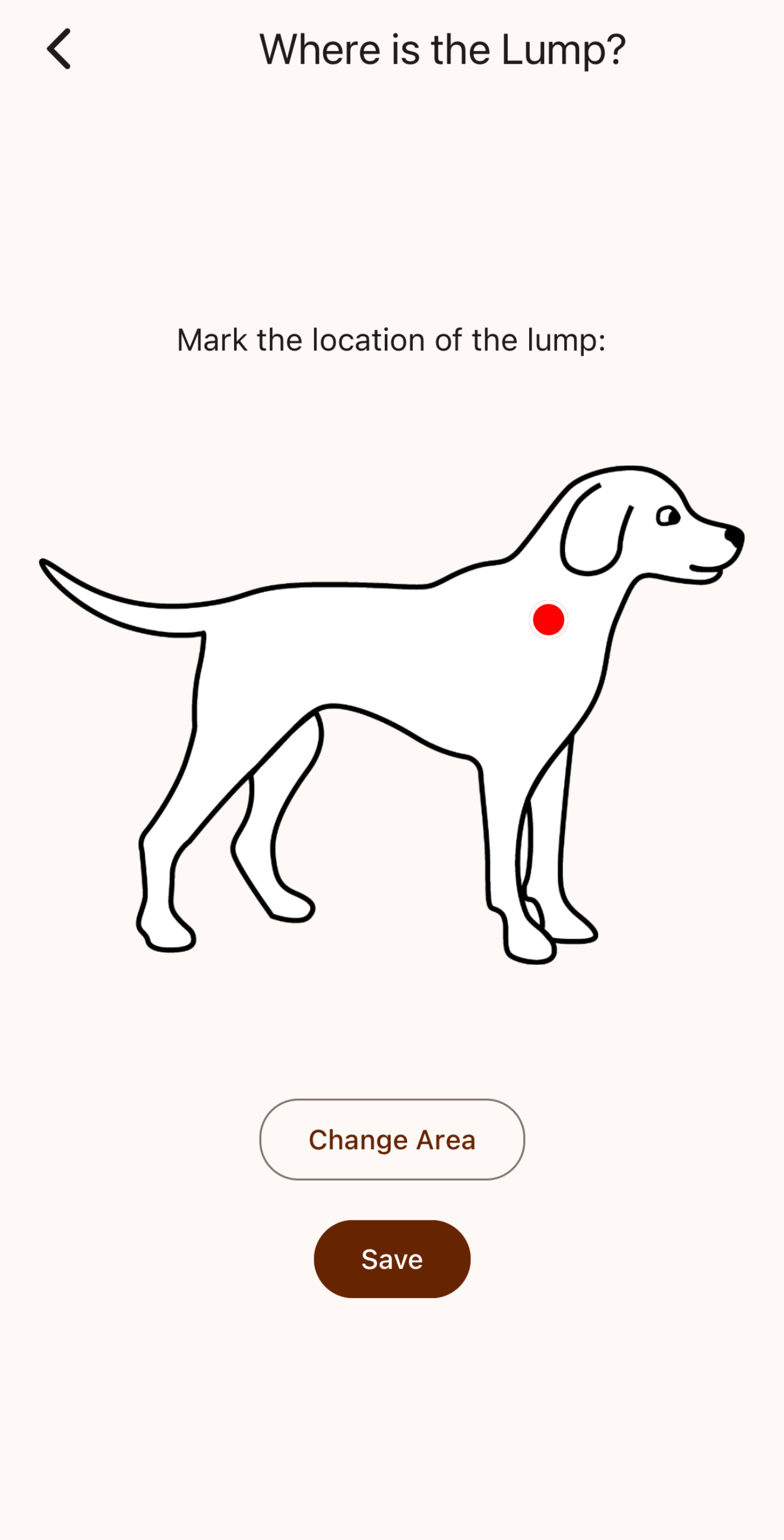 Pet Lump Tracker screenshot 2